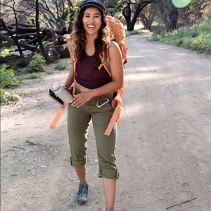 Prana Hallena Army Green Hiking Pants